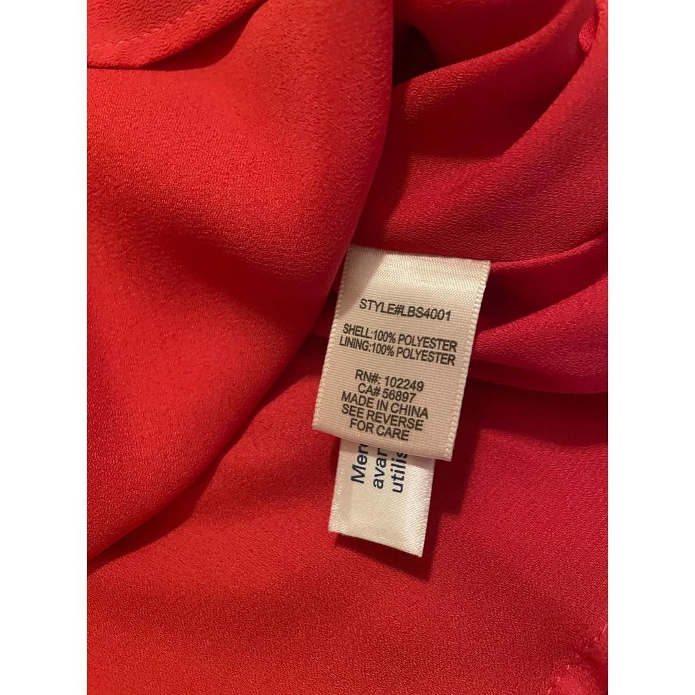 Lucky Brand Cold Shoulder Pleated Neck Peasant Top - Picture 5 of 5